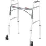 Deluxe 2 button Walker with  5' wheels