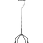 Quad Cane Small Base S, Silver